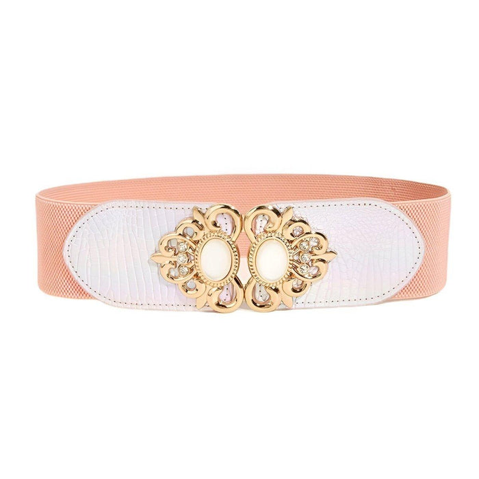 Elegant High-Waisted Elastic Belt for Women - Perfect Fit and Style