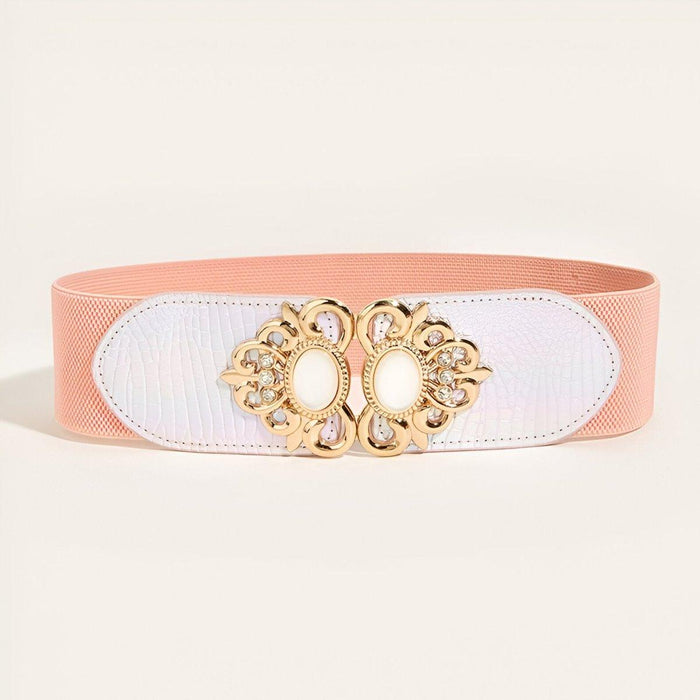 Elegant High-Waisted Elastic Belt for Women - Perfect Fit and Style