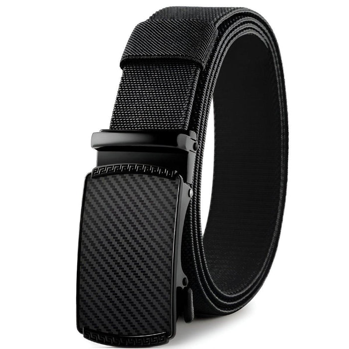 Men's Elastic Canvas Belt with Automatic Buckle