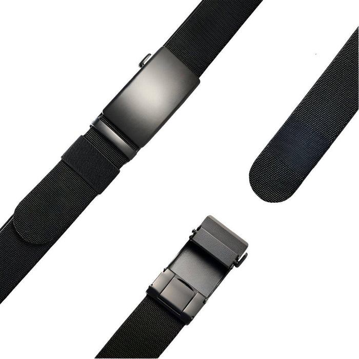 Men's Elastic Canvas Belt with Automatic Buckle