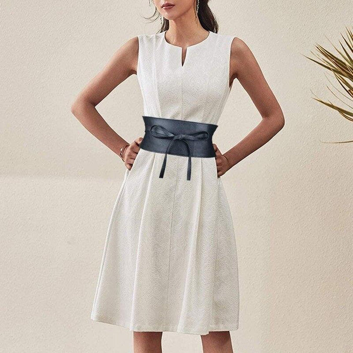 Elegant Stylish Fashionable Wide Tie Belt for Ladies
