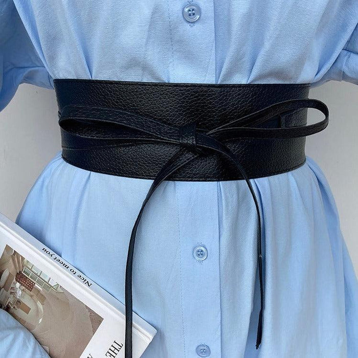 Elegant Stylish Fashionable Wide Tie Belt for Ladies