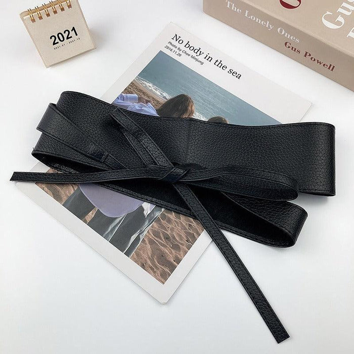 Elegant Stylish Fashionable Wide Tie Belt for Ladies