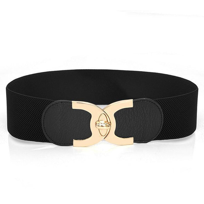 Luxury Designer Wide High-Waisted Elastic Belt