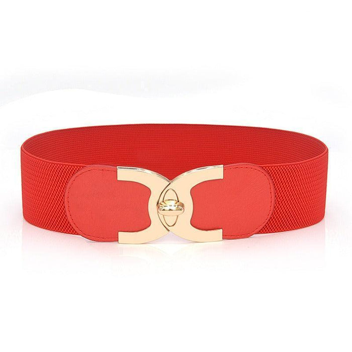 Luxury Designer Wide High-Waisted Elastic Belt