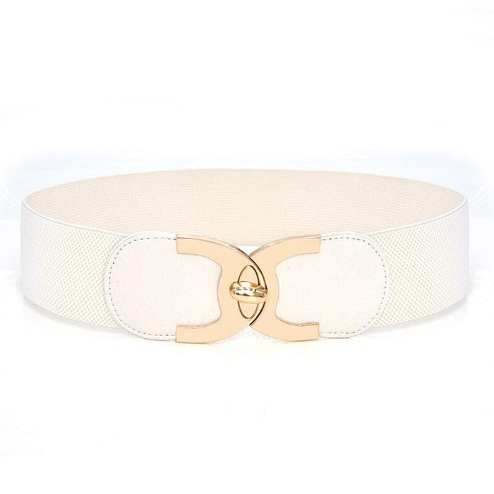Luxury Designer Wide High-Waisted Elastic Belt