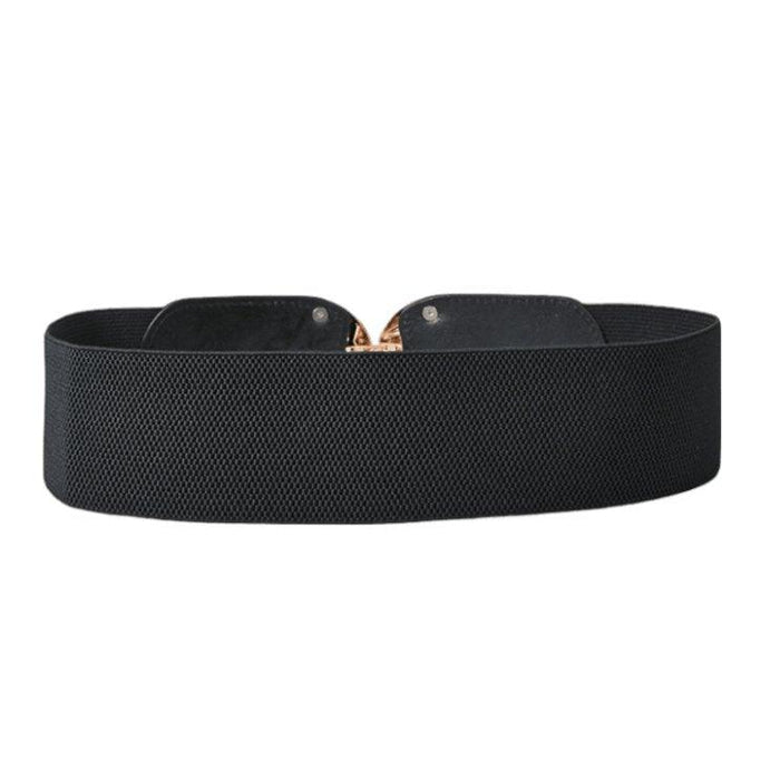 Chic Fashionable Wide High-Waisted Elastic Belt