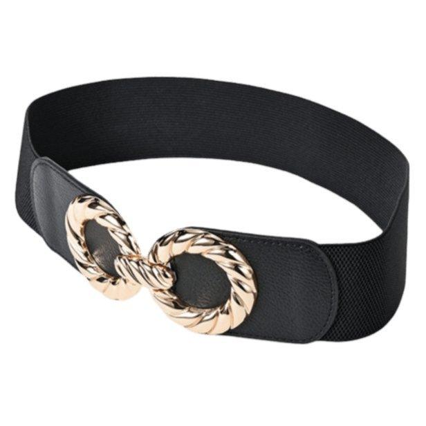 Chic Fashionable Wide High-Waisted Elastic Belt