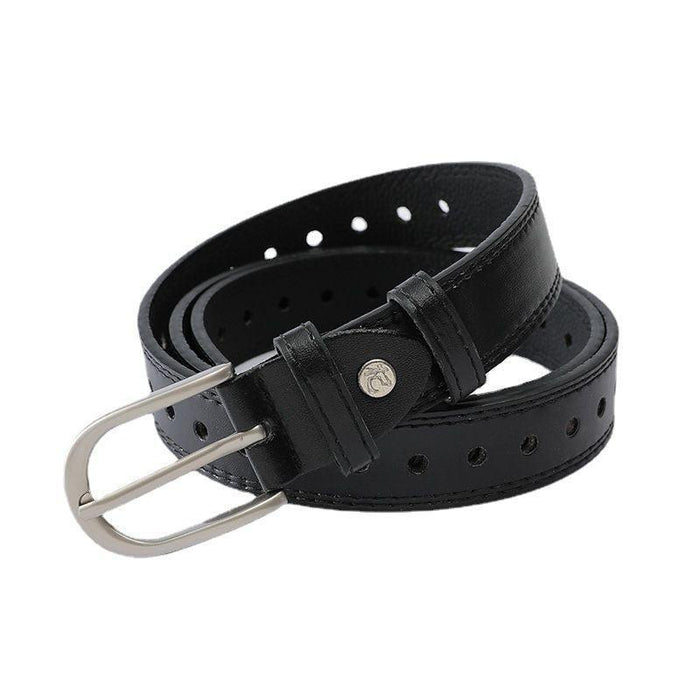 Perforated Belt for Women with U-Shaped Buckle, Available in Plus Size