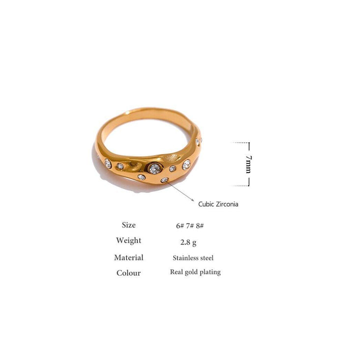 Luxury Golden Ring for Stylish Lady