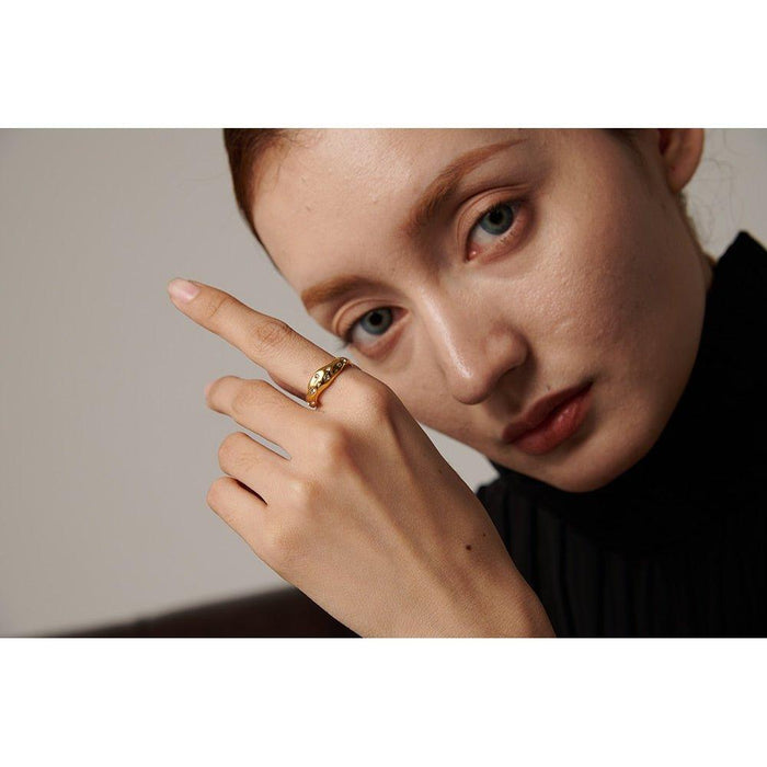 Luxury Golden Ring for Stylish Lady