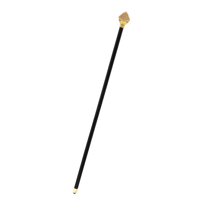 Chic Handmade Crystal Encrusted Knob Walking Stick