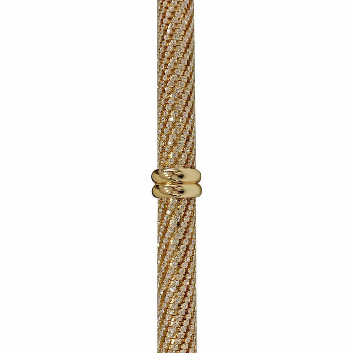 Chic Luxury Gold-plated 24K Walking Cane with Crystals