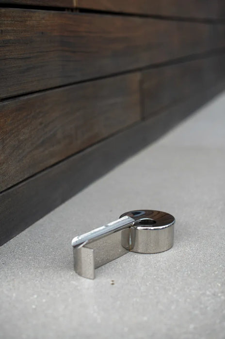 Single Cigar Ashtray – Windproof Stainless Steel, Chrome Finish