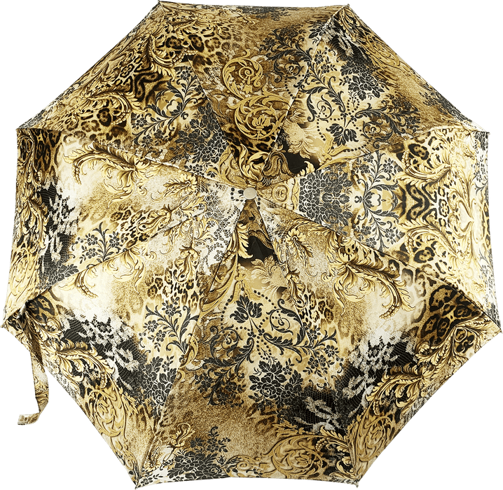 Classic and Elegant Folding Mini Umbrella with Jewel Handle