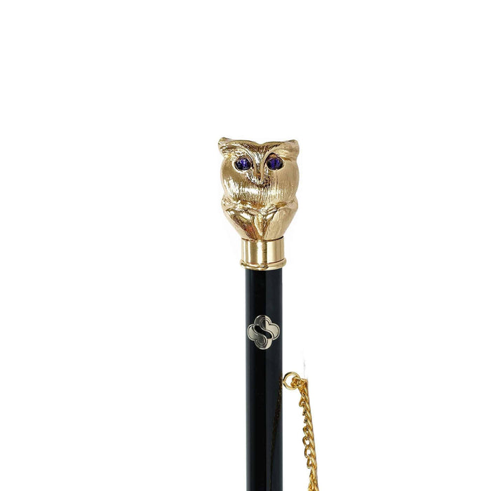 Classic Artisan Owl Shoehorn with Gold-plated 24K Handle