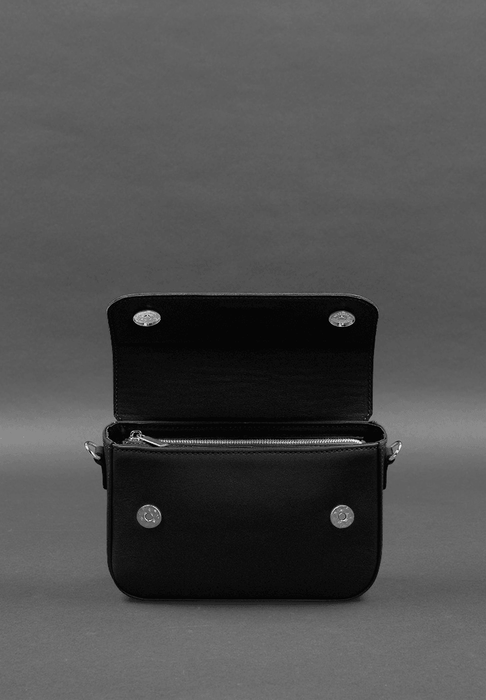 Classic Compact Leather Crossbody Bag for Ladies