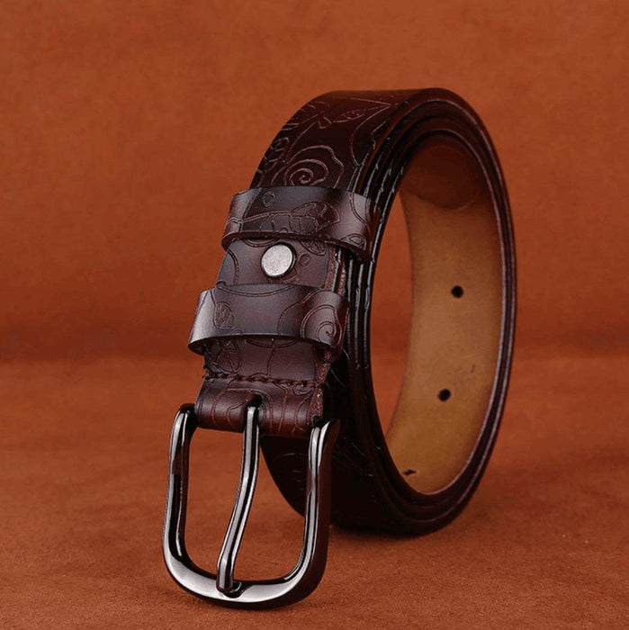 Classic Modern Leather Belt For Women, Venunia Model
