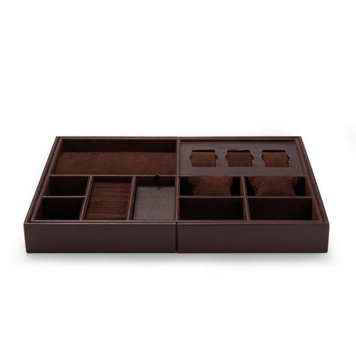 Coffee Retractable Jewelry Storage Tray