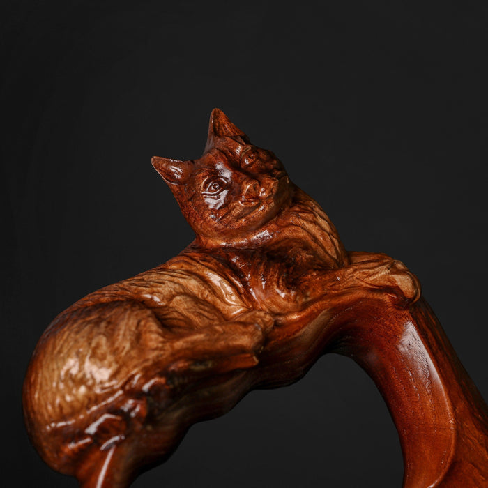Comfort Grip Cat Walking Cane, Ergonomic, Artistic