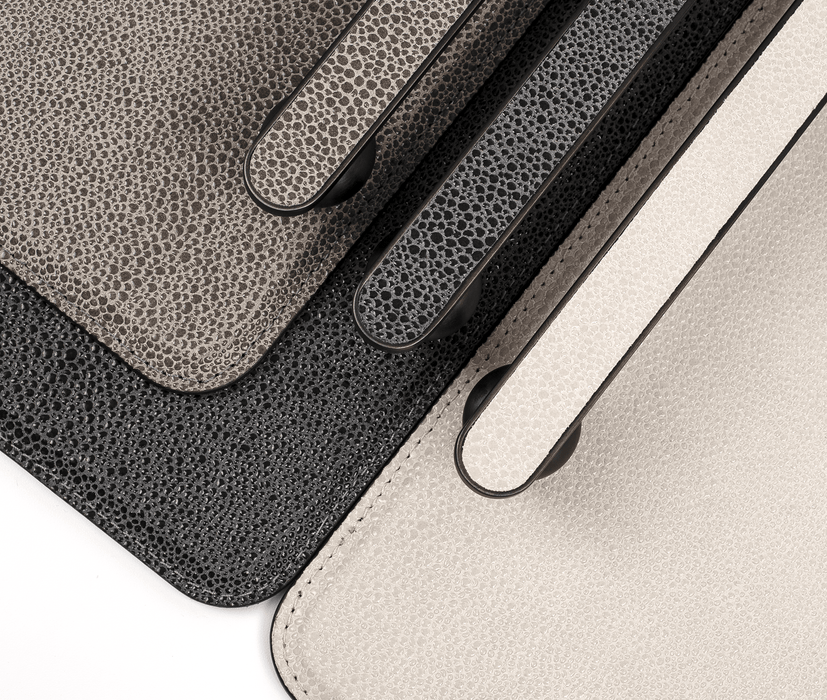Contemporary Minimalist Design Pamphili Tray with Distinctive Metal Handles