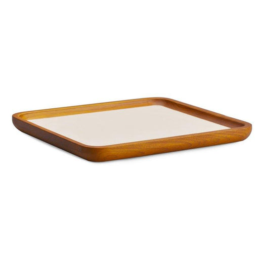 Cream White Medium Wood Jewelry Display Tray