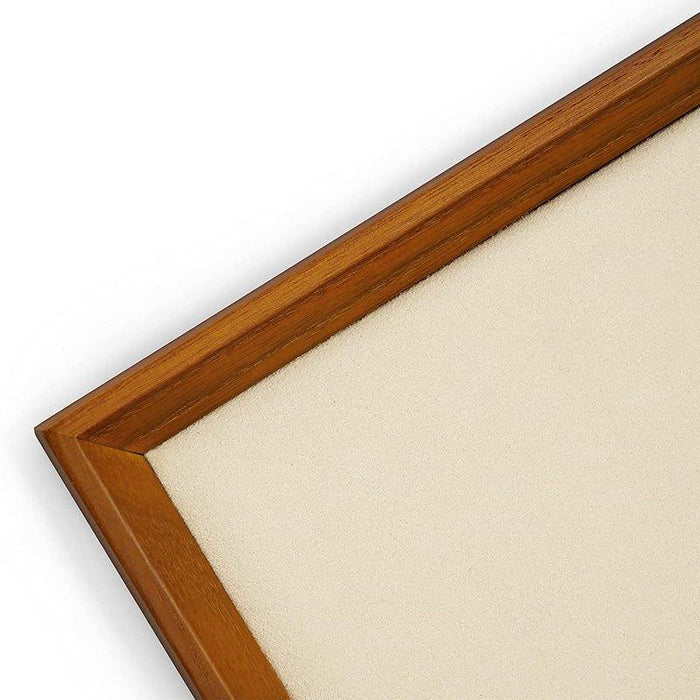 Cream White Small Flat Wood Jewelry Tray