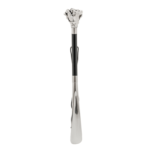 Stylish Silver Rose, Classic Perfect Shoe Horn Art