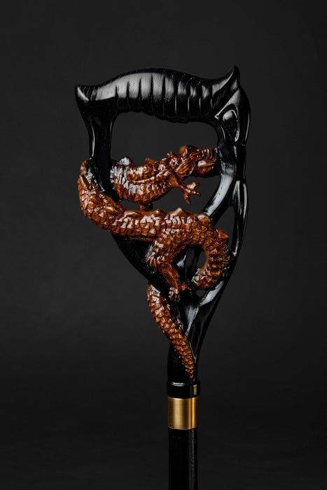 Unique Dragon Handle Walking Cane, Fashionable