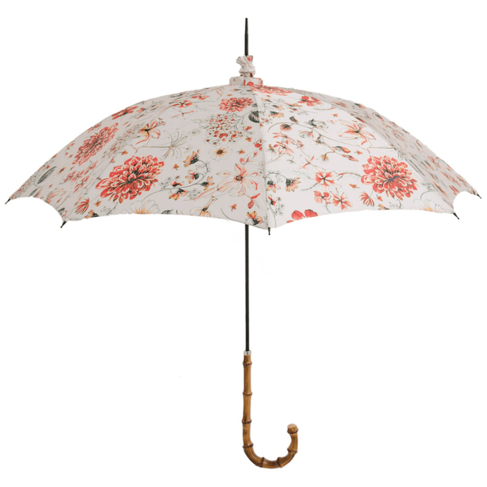 Unique Whangee Handle Stylish Flowered Parasol Women