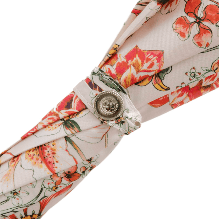 Unique Whangee Handle Stylish Flowered Parasol Women
