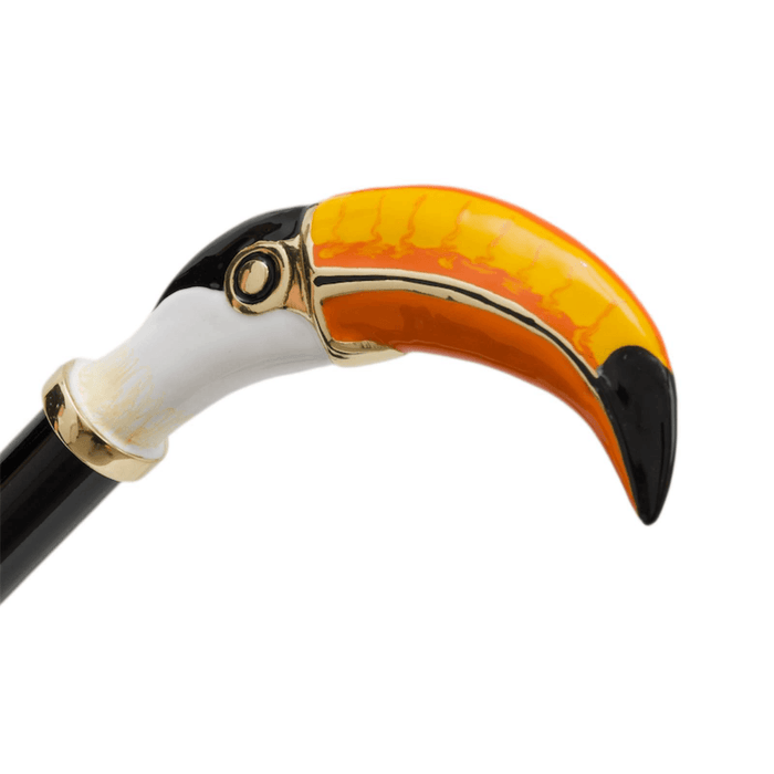 Сolored Toucan Black Red Print Exclusive Umbrella
