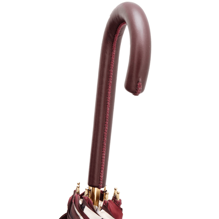 Premium Women's Umbrella for Rain with Artisan Leather Handle
