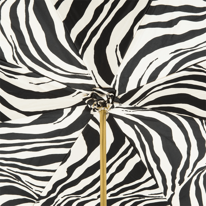 Zebra Interior Ivory Designer Double Cloth Umbrella
