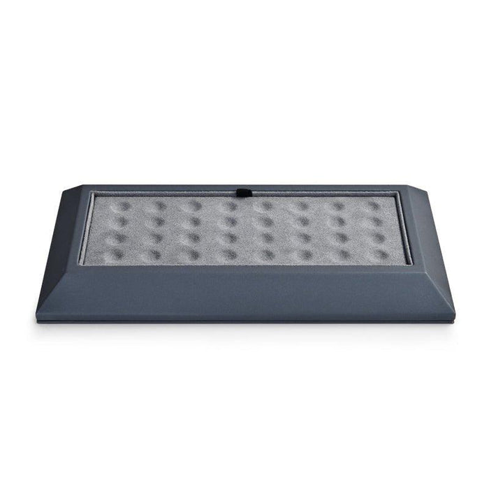 Dark Gray Premium Leather Beads and Gems Organizer Tray