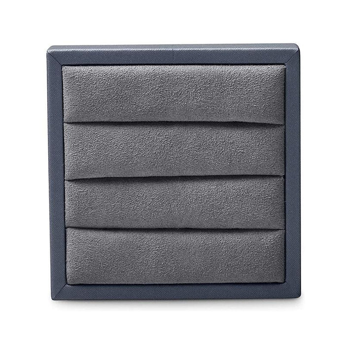 Dark Gray Premium Leather Ring Display Stand