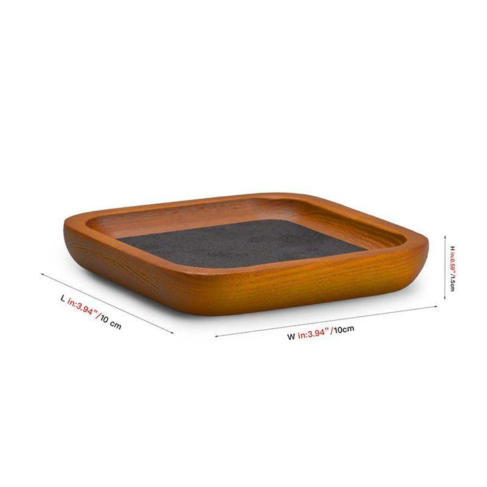 Dark Gray Small Wood Jewelry Display Tray