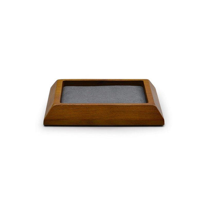Dark Gray Small Wood Jewelry Tray for Showcase Display