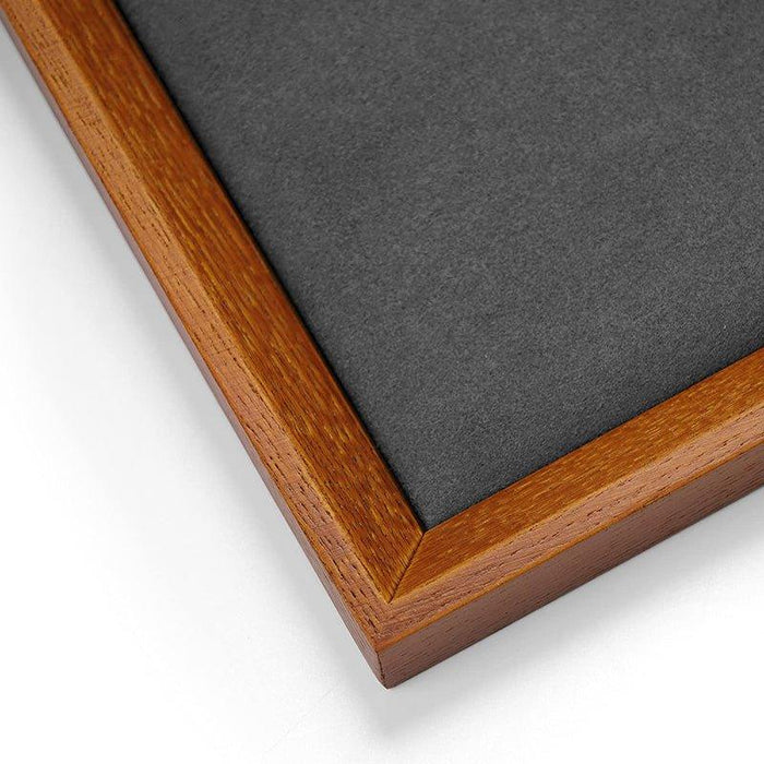 Dark Gray Wood Small Flat Jewelry Tray