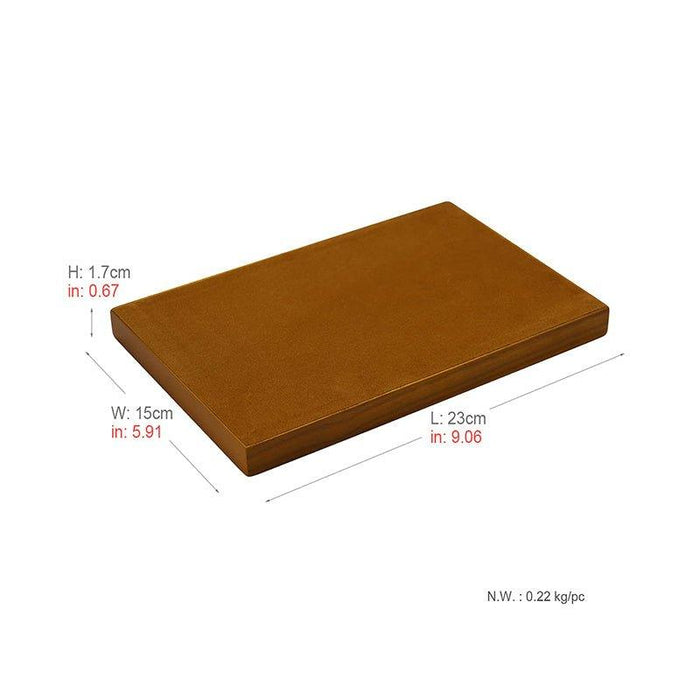Dark Gray Wood Small Flat Jewelry Tray