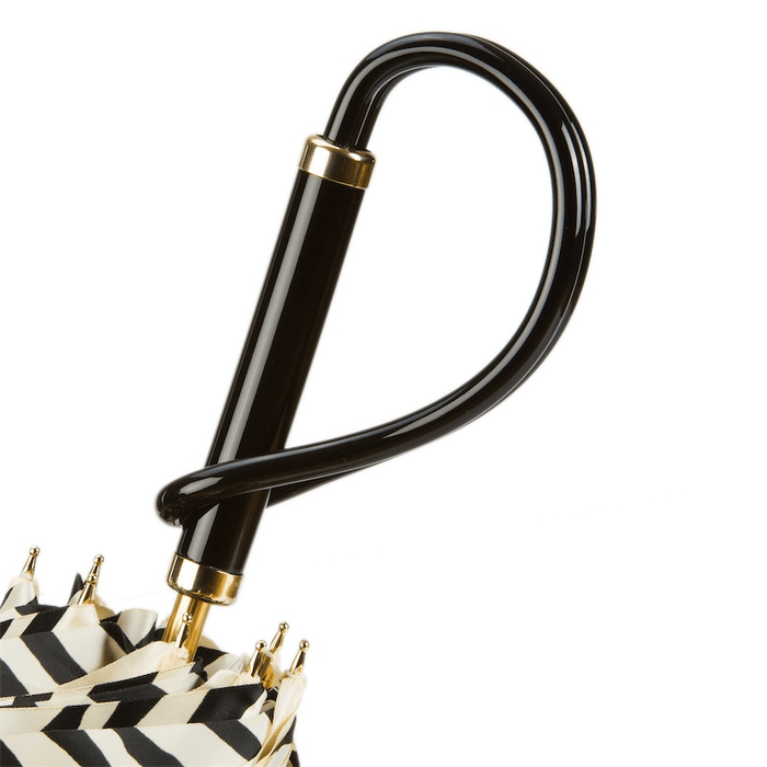 Zebra Interior Ivory Designer Double Cloth Umbrella