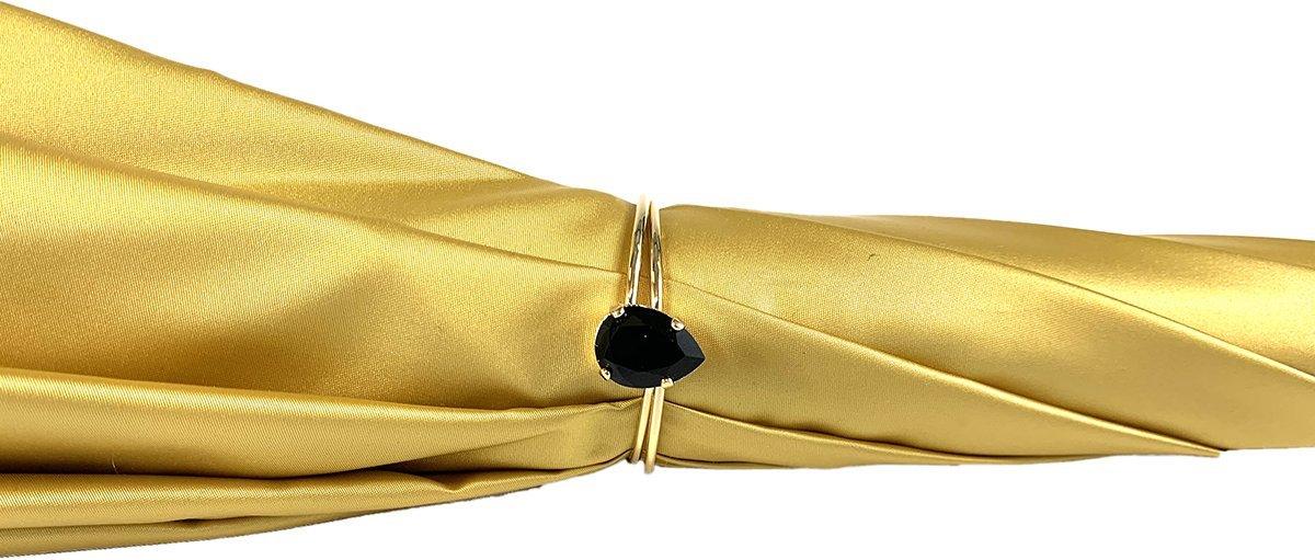 Designer Umbrella In Fantastic Double Yellow Gold Cloth