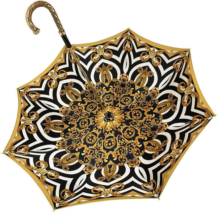 Designer Umbrella In Fantastic Double Yellow Gold Cloth