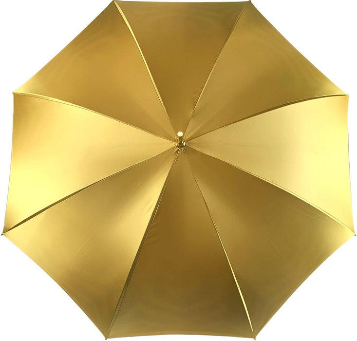 Designer Umbrella In Fantastic Double Yellow Gold Cloth