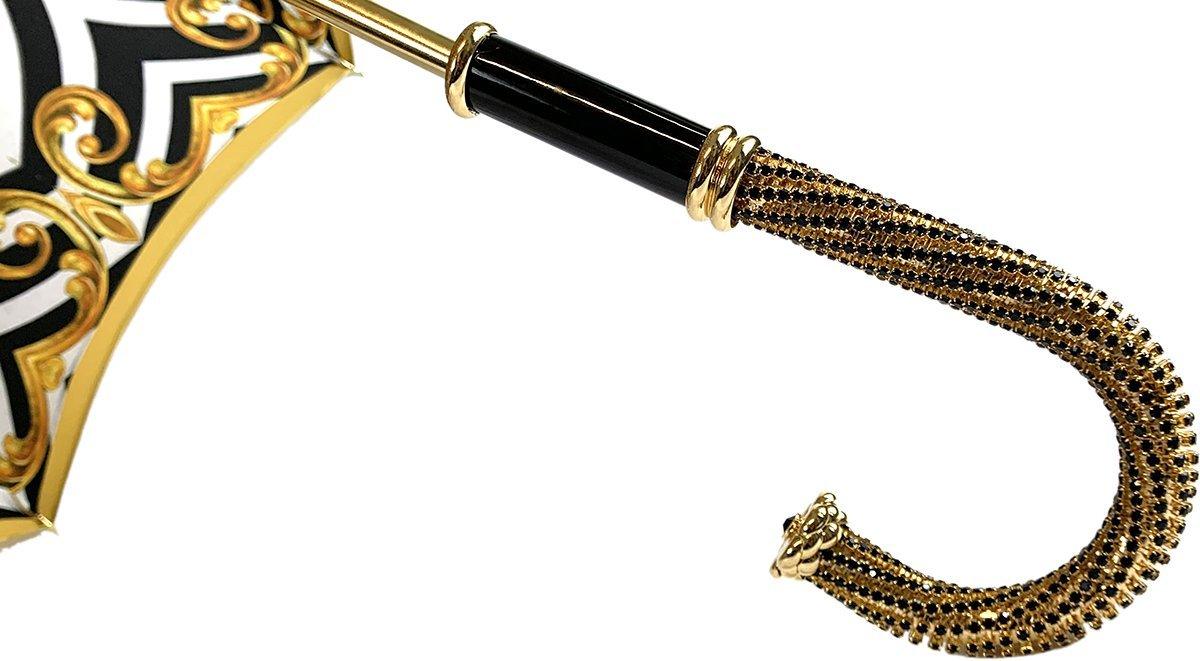 Designer Umbrella In Fantastic Double Yellow Gold Cloth