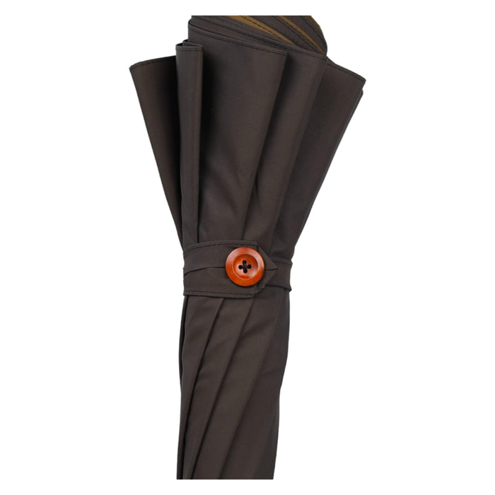 Luxury Double Cloth Umbrella - 24K Goldplated Handle