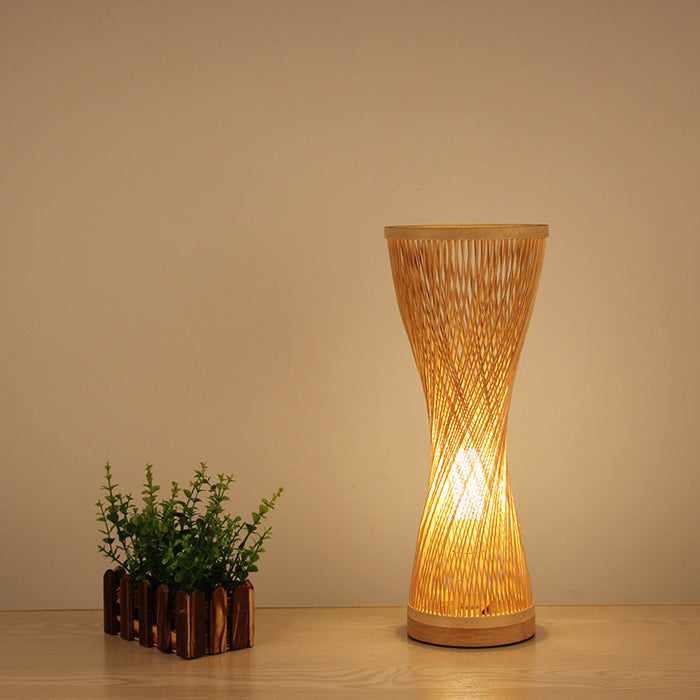 Natural Design Table Lamp: Cozy and Elegant Lighting Piece