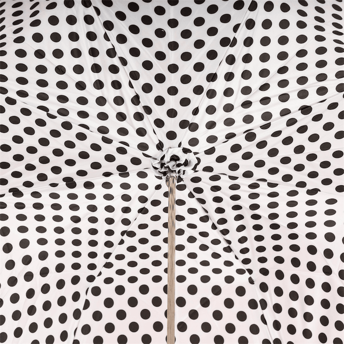 Red Polka Dots Bright Red Double Cloth Umbrella