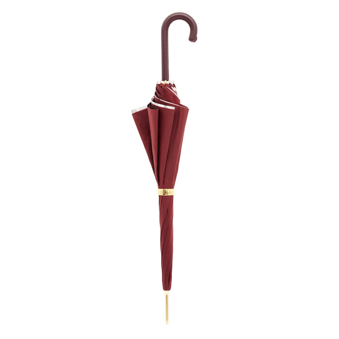 Premium Women's Umbrella for Rain with Artisan Leather Handle
