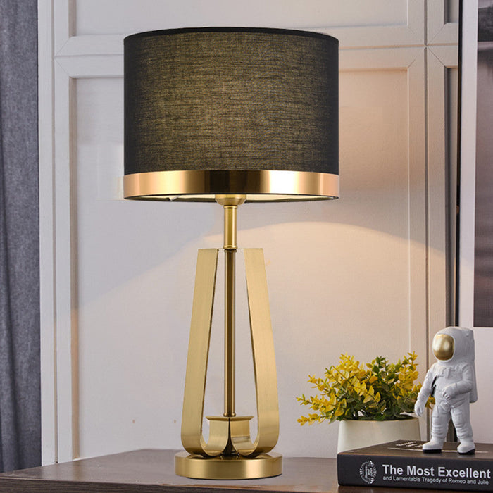 Black and Gold Table Lamp for Home and Office